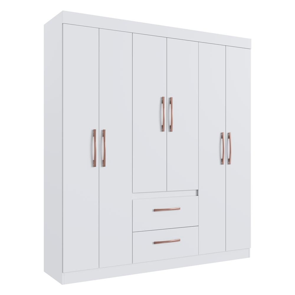 Guarda-Roupas 6 Portas 2 Gavetas Multimoveis CR35114