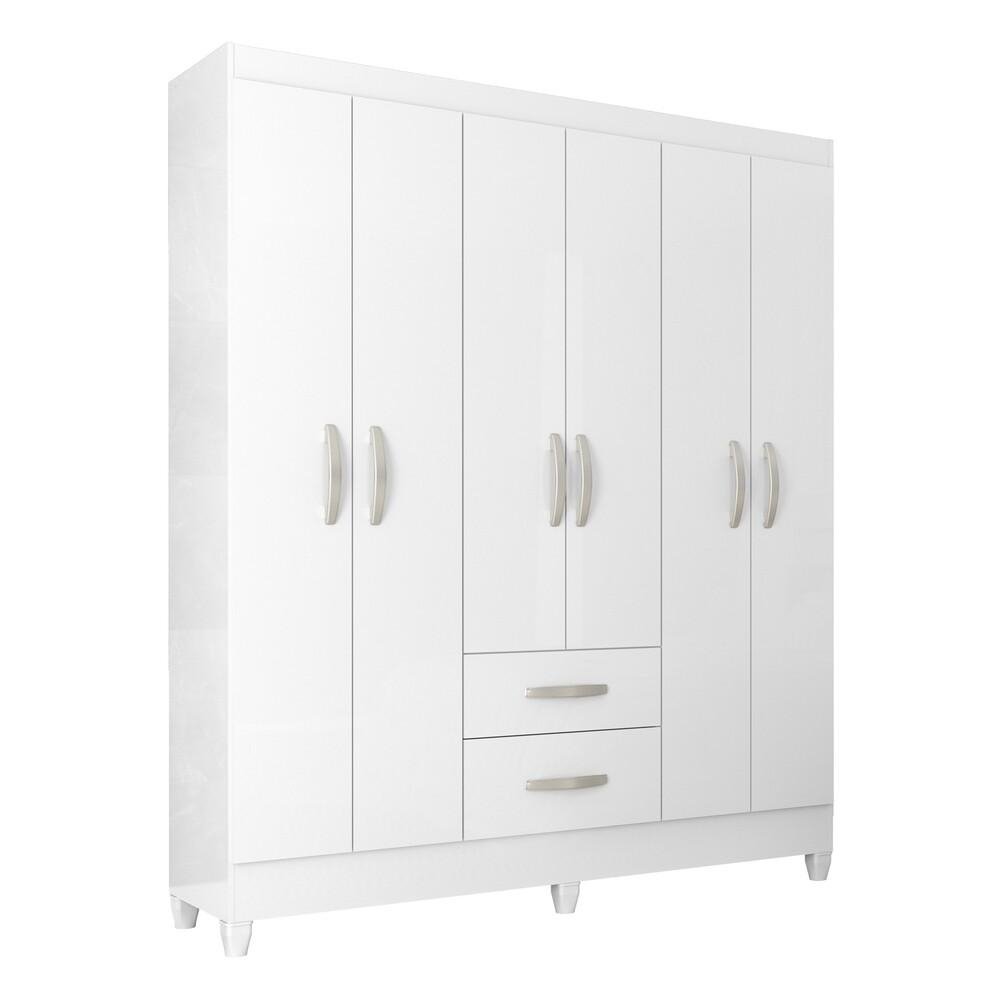 Guarda-Roupas com 6 Portas e 2 Gavetas Multimoveis CR35137