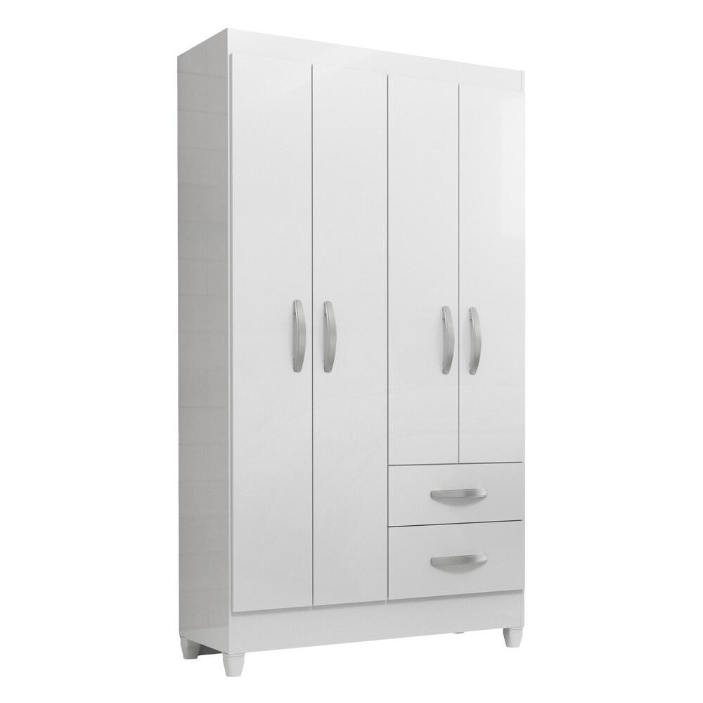 Guarda-Roupas com 4 Portas e 2 Gavetas Multimoveis CR35138