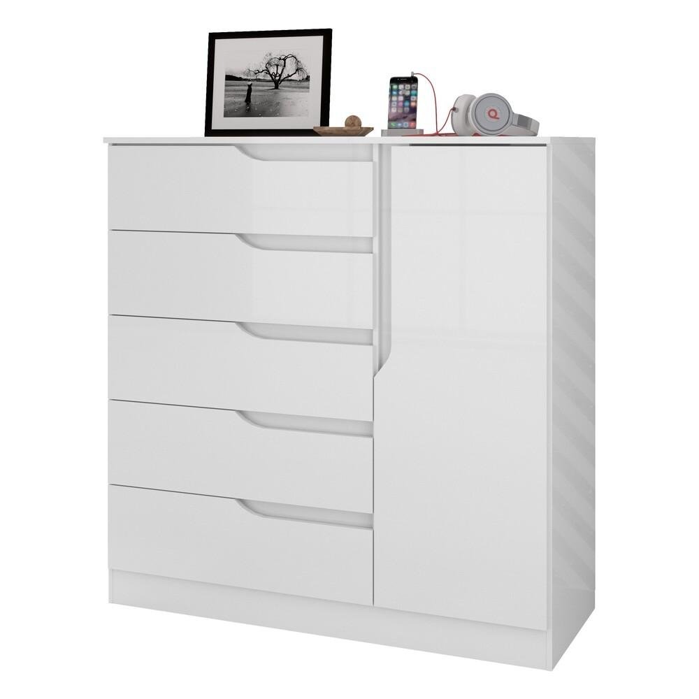 Comoda 5 Gavetas 1 Porta Multimoveis CR35147