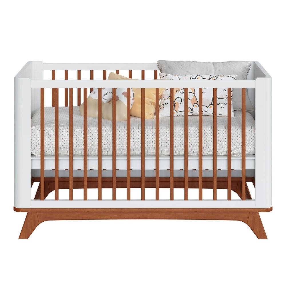 Berco Infantil Sambalele Divicar Branco Acetinado/Mel