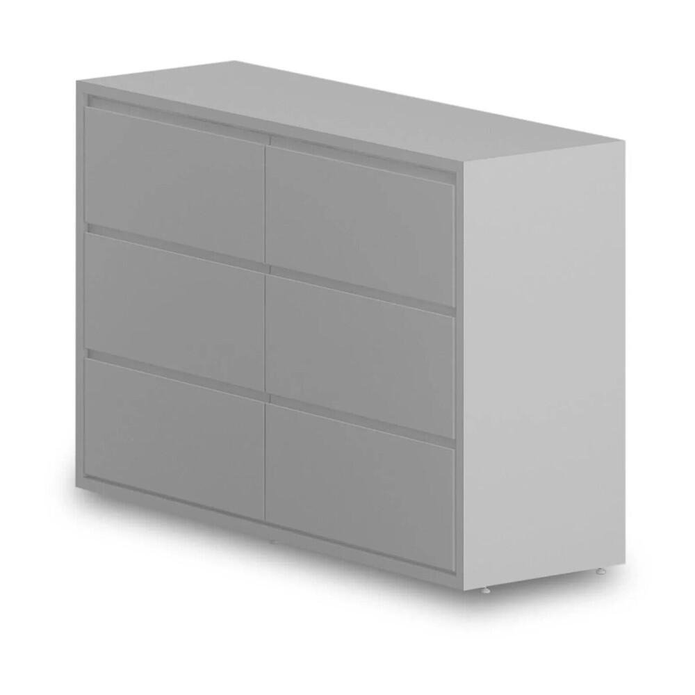 Comoda Infantil 6 Gavetas Multimoveis CR40020 Branco Acetinado
