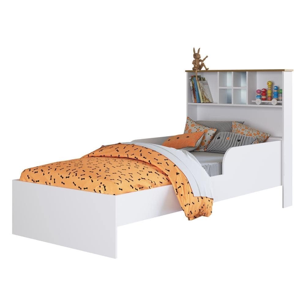 Cama Infantil com Nichos para Colchao 188x88cm Multimoveis CR40069