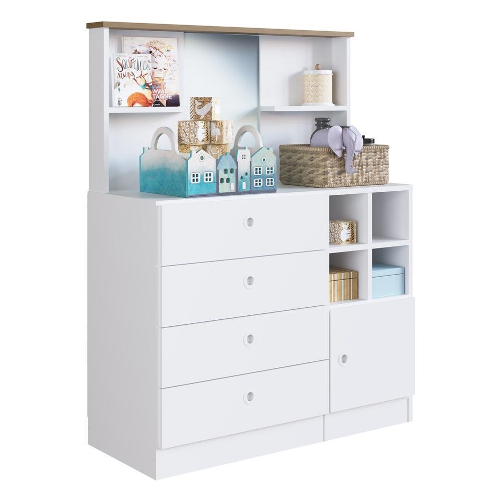 Comoda Infantil 4 Gavetas e 1 Porta Multimoveis CR40102