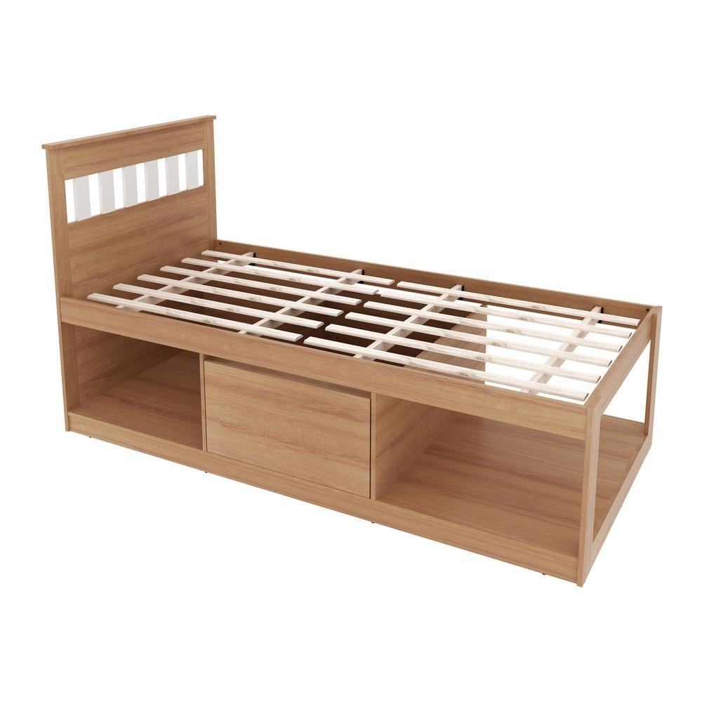 Cama Solteiro com 1 Porta e Nichos Espaco Pet Multimoveis CR40112
