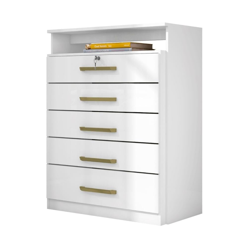 Comoda com 5 Gavetas Multimoveis CR40116