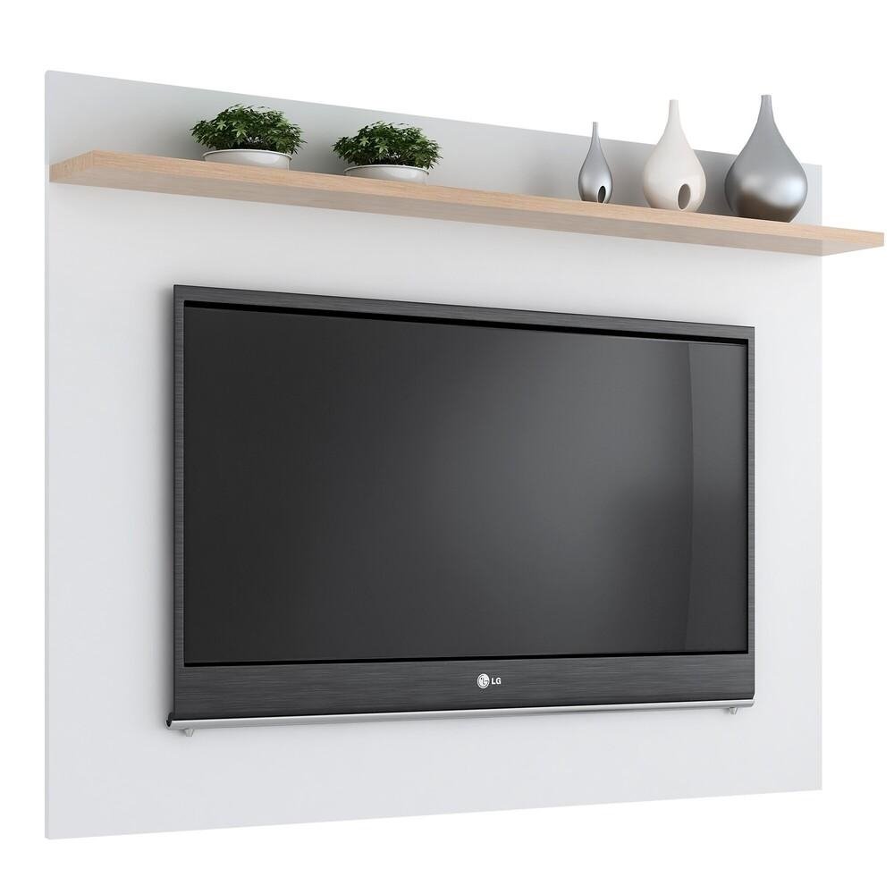 Painel TV 50" Multimoveis CR45110 Branco/Siena