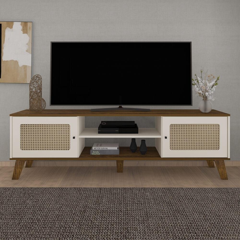 Rack TV 75" Retro com 2 Portas Multimoveis CR45166