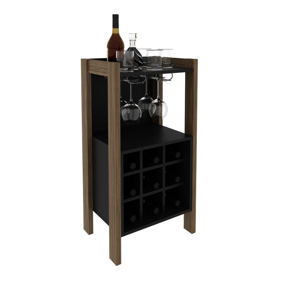 Adega Bar Multimoveis CR50003 Nogal/Preto