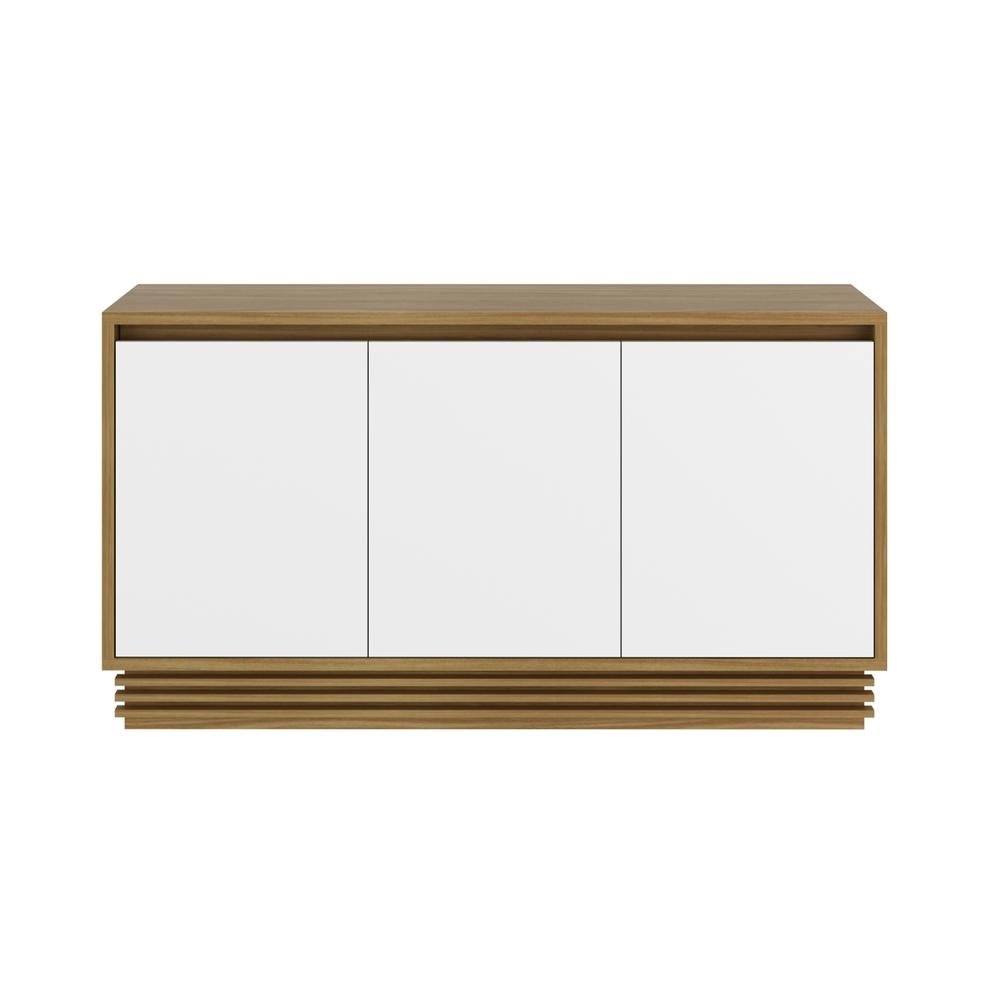 Aparador Buffet 3 Portas 1 Gav Multimoveis CR50005 Natural/Off White