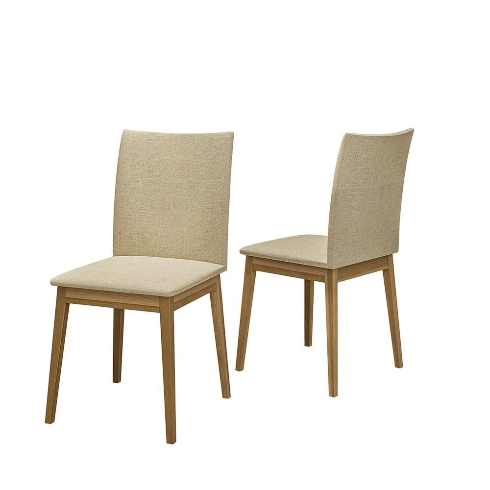 Conjunto com 2 Cadeiras de Jantar Linho Multimóveis CR50038