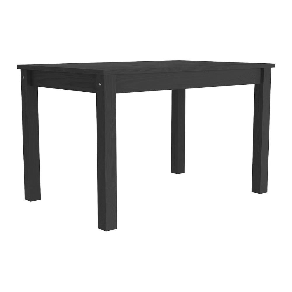 Mesa de Jantar Madeira Macica/MDP 120cm Livia Multimoveis CR5093 Preta