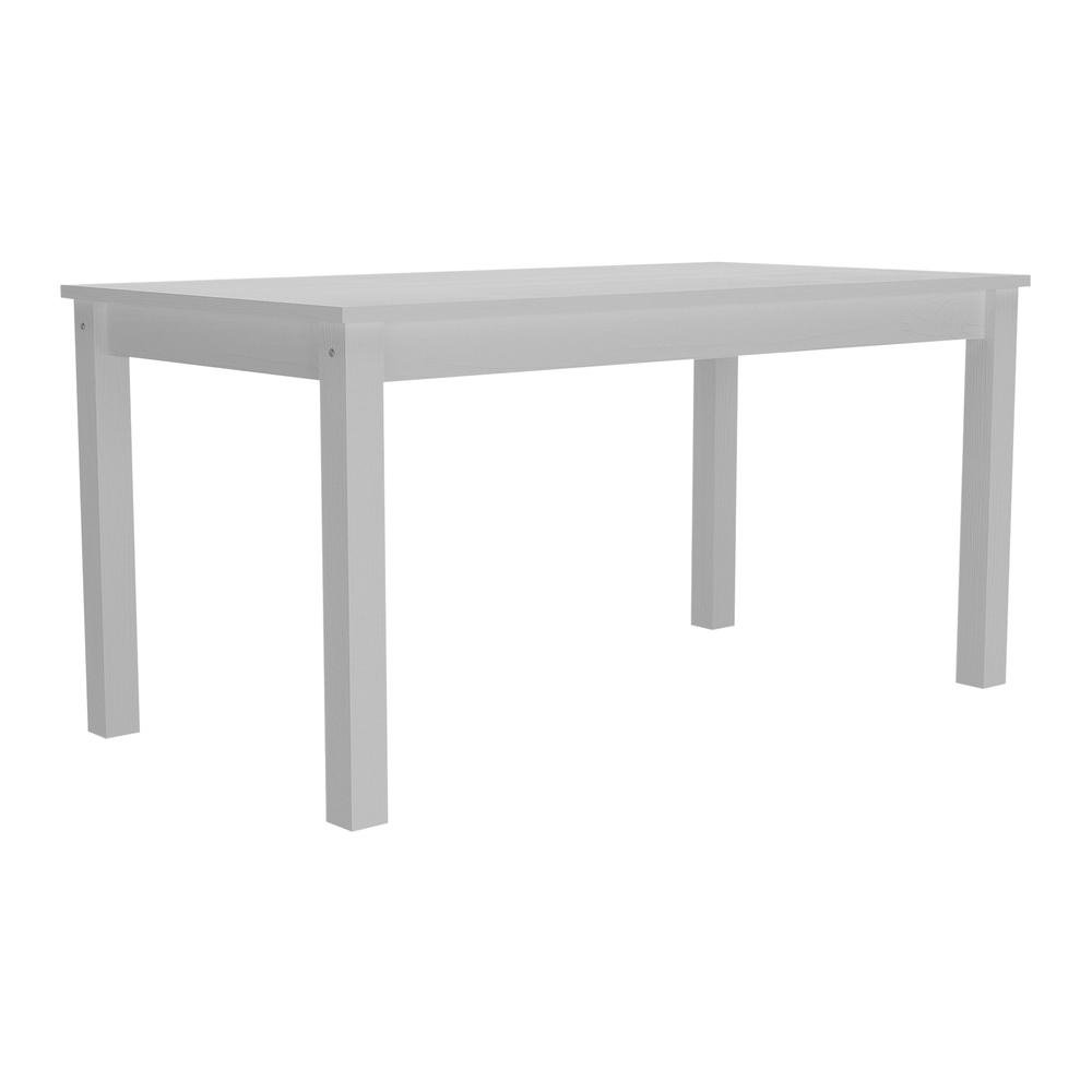 Mesa de Jantar Madeira Macica/MDP 150cm Livia Multimoveis CR5094 Branca