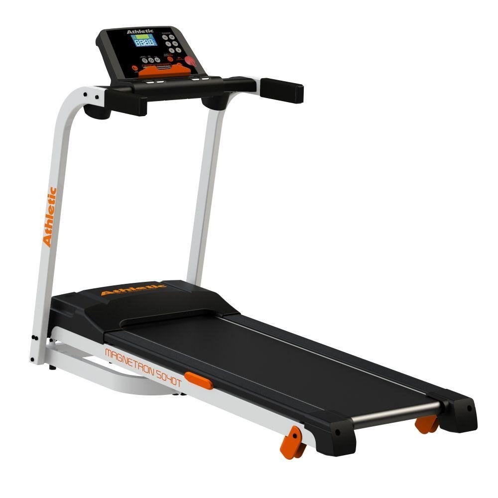 Esteira Eletronica Athletic Magnetron 5040T Motor 5.0 HPM ATE 16KM/H 130KG 2 Niveis de Inc