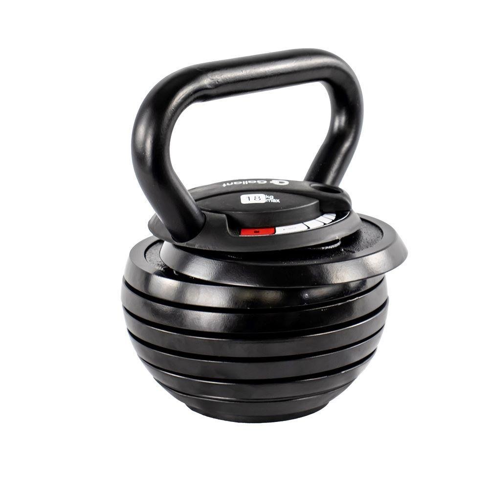 Kettlebell Regulavel 18kg Gallant Elite Pro (GKB18R0A-PT)