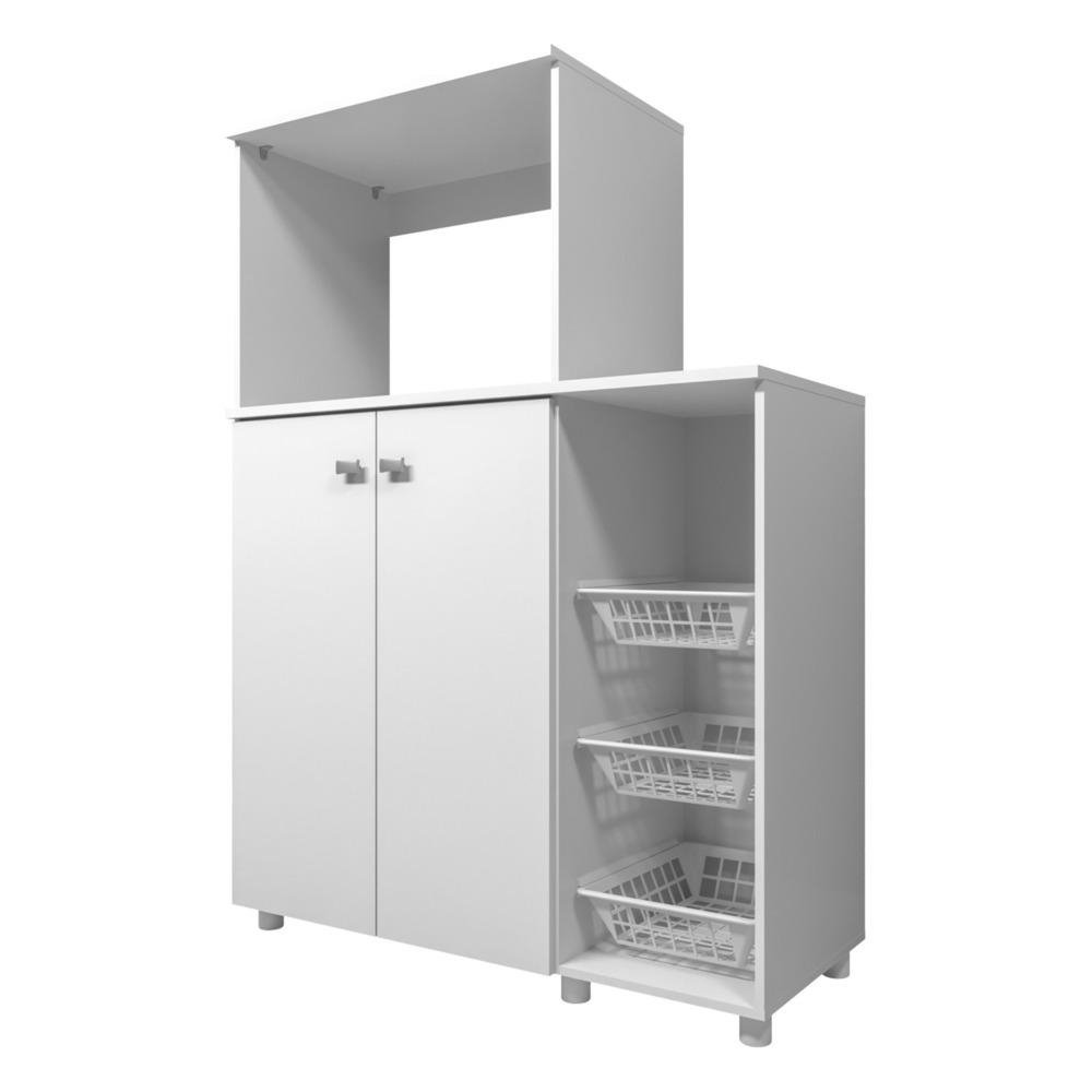 Armario para Forno e Microondas Multimoveis 2 Portas FG2531 Branco
