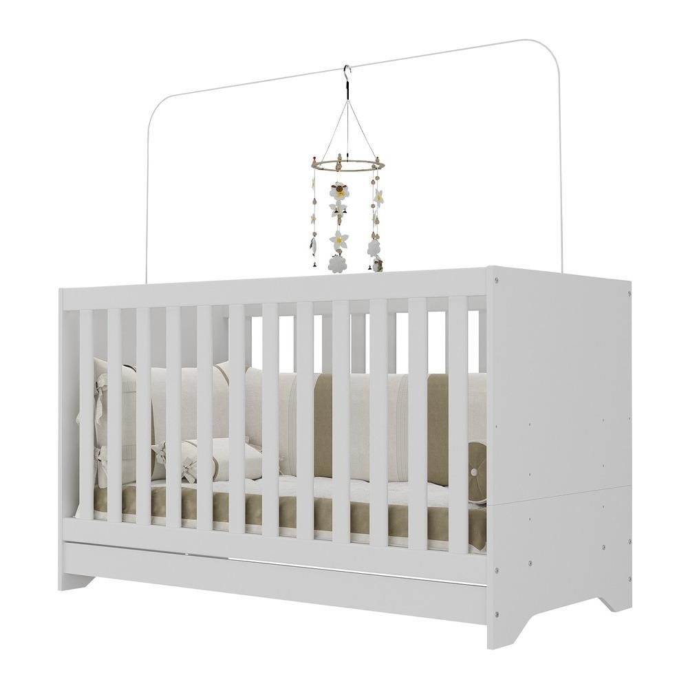 Berco 3 em 1 com Colchao Incluso Multimoveis Elza FG2952 Branco