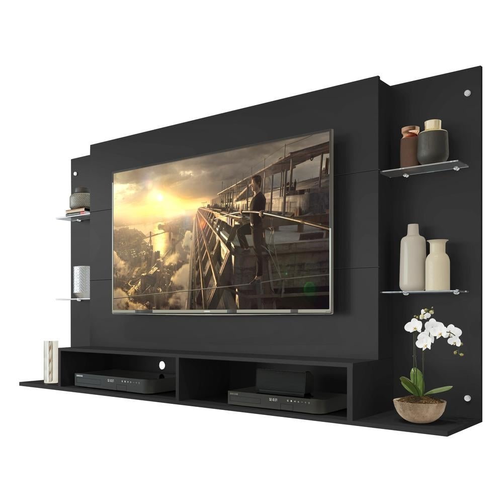 Painel com Suporte para TV ate 60" Multimoveis Nairobi FG3071 Preto