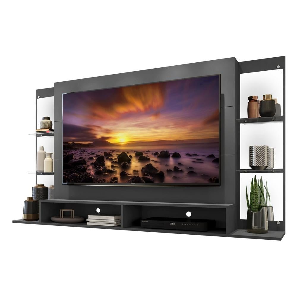 Painel com Espelho para TV ate 60" Multimoveis Nairobi FG3150 Grafite