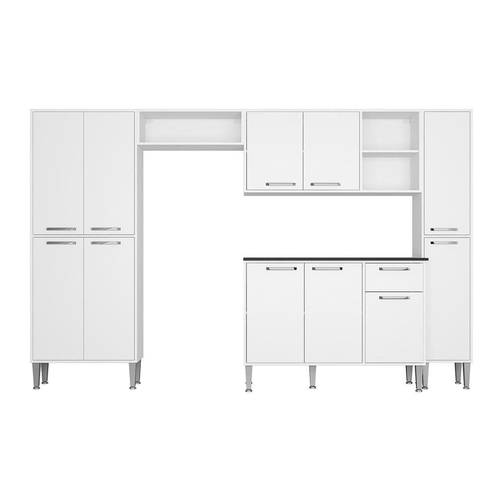 Armario de Cozinha Compacta Multimoveis Xangai Classic FG3156 Branca