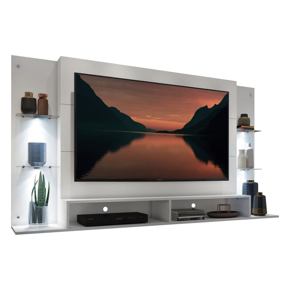 Painel com 4 Leds para TV ate 60" Multimoveis Vegas FG3396 Branco