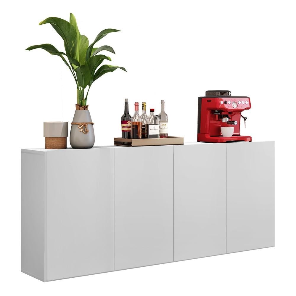 Aparador Buffet 4 portas Multimoveis Veneza FG3555 Branco