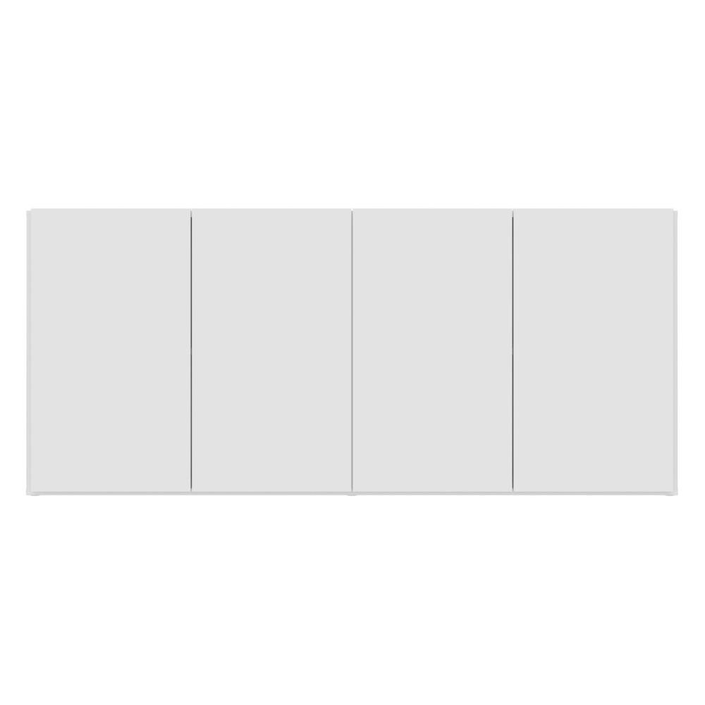 Aparador Buffet Suspenso Multimoveis Veneza 4 Portas FG3594 Branco
