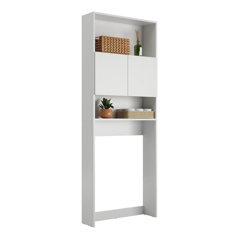 Armario Banheiro para Vaso Sanitario Multimoveis Nina 2 Portas FG5012 Branco