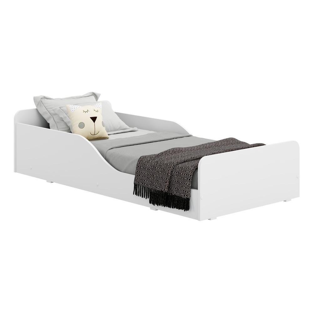 Cama Infantil Montessoriana p/ colchao 70 x 150 cm Square Multimoveis FGL2379 Branca