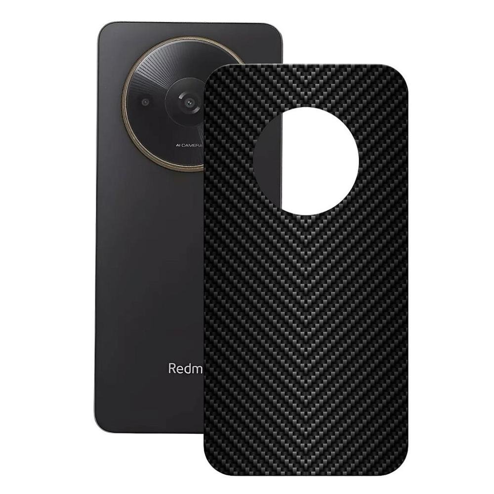 Pelicula para Xiaomi Redmi A3x - Traseira de Fibra de Carbono Preta - Gshield