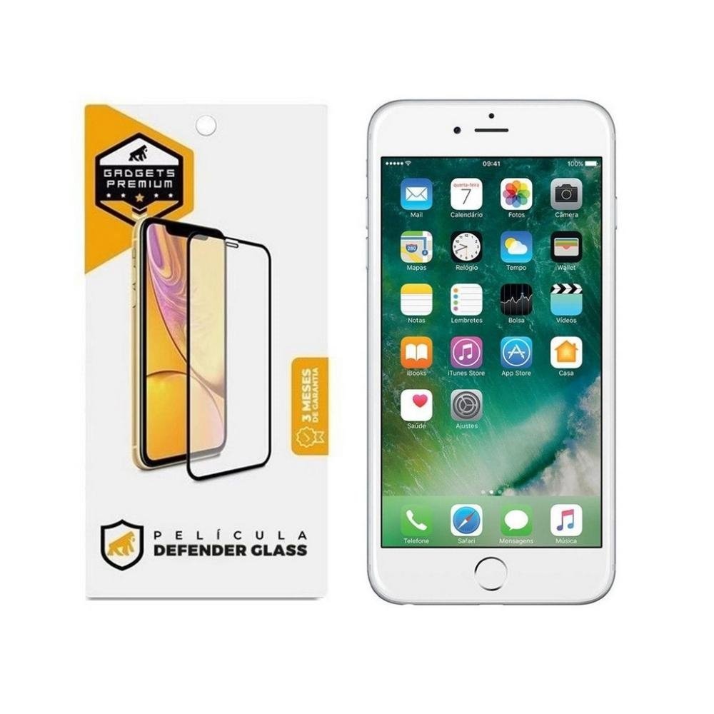 Pelicula Defender Glass para iPhone 6 e 6S - Branca - Gshield