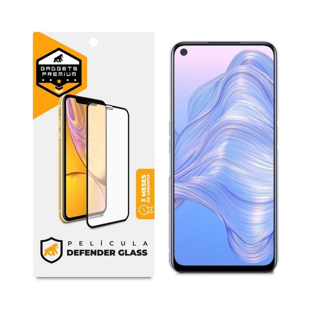 Pelicula Defender Glass para Realme 7 - Preta - Gshield