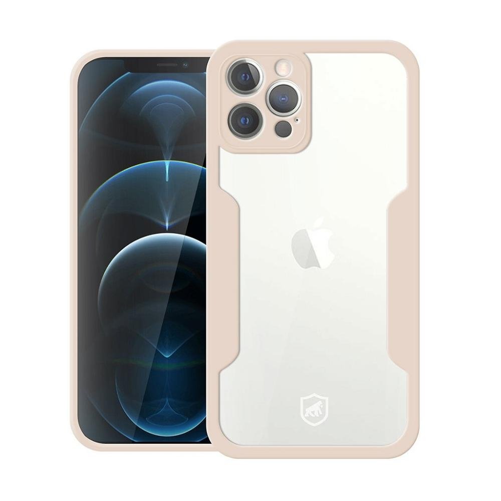 Capa 360 para iPhone 12 Pro Max - Rosa - Frente e Verso- Gshield