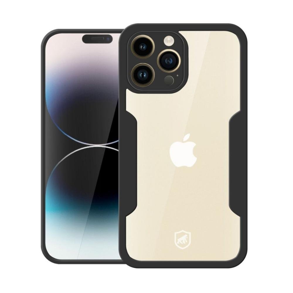Capa 360 para iPhone 14 Pro Max - Preta -Frente e Verso- Gshield