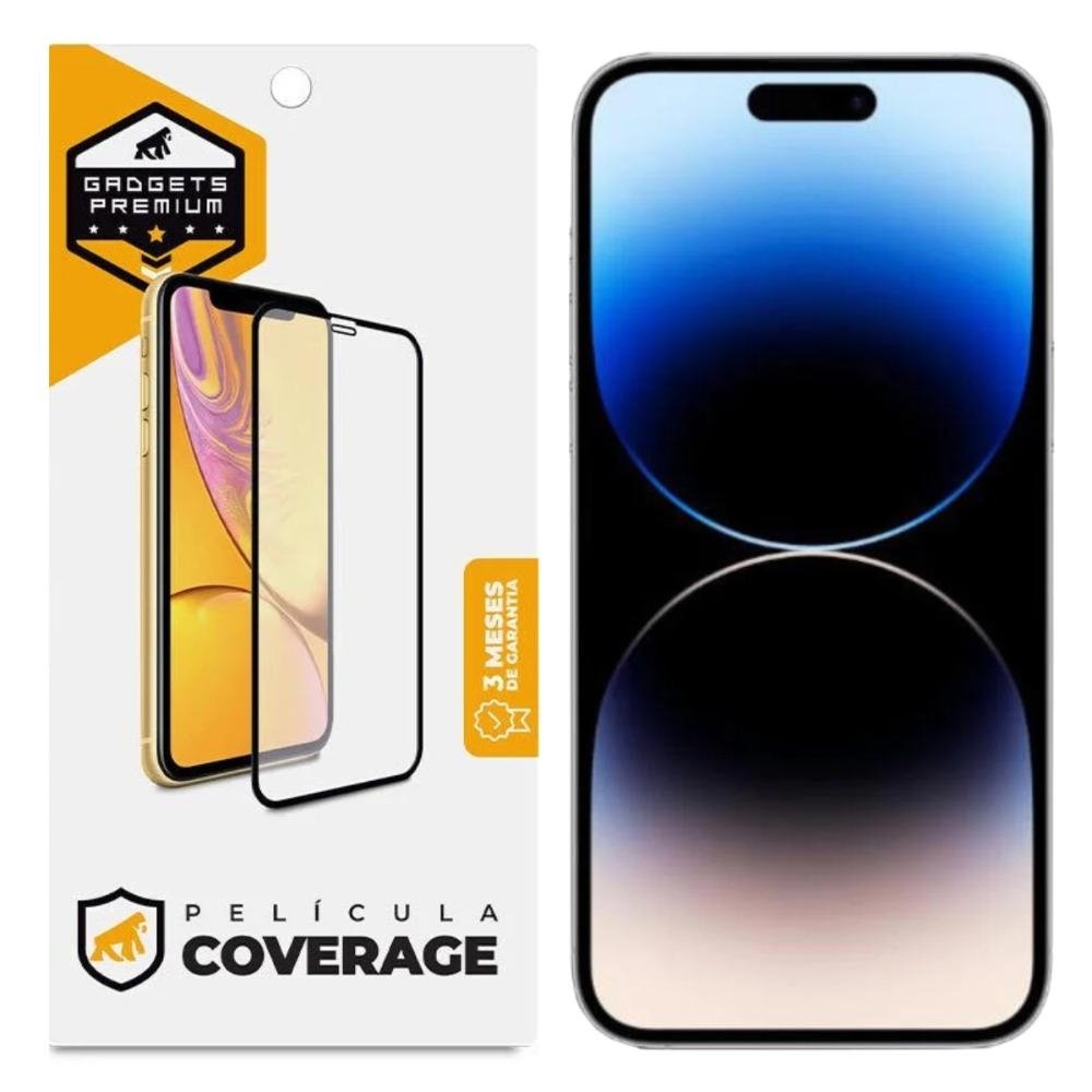 Pelicula para iPhone 14 Pro Max - Coverage 5D Pro Preta - Gshield