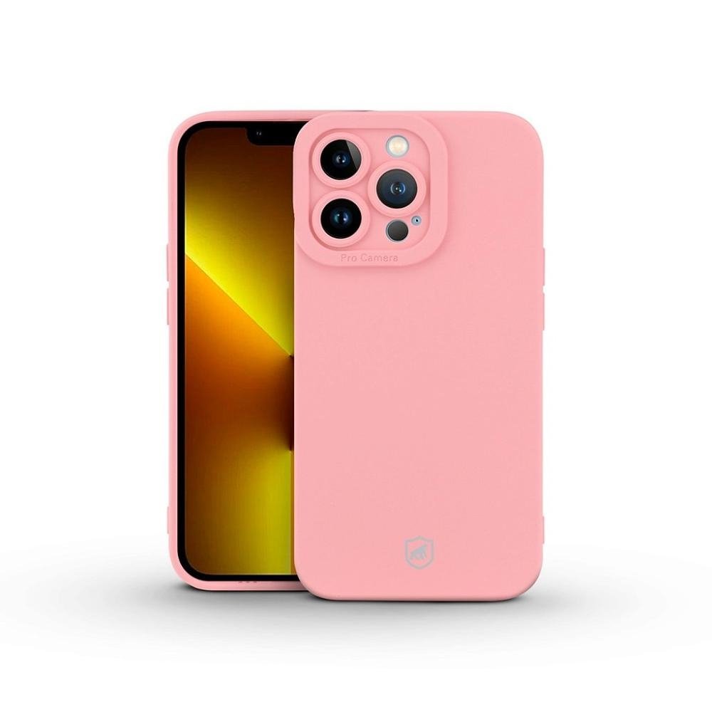 Capa para iPhone 13 Pro - Rosa - Silicon Cloud - Gshield