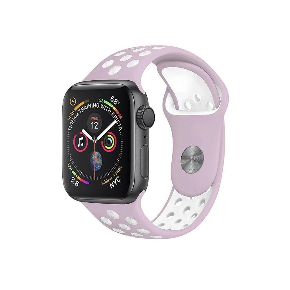Pulseira para Apple Watch Armor Running 49MM- Rosa e Branco - Gshield