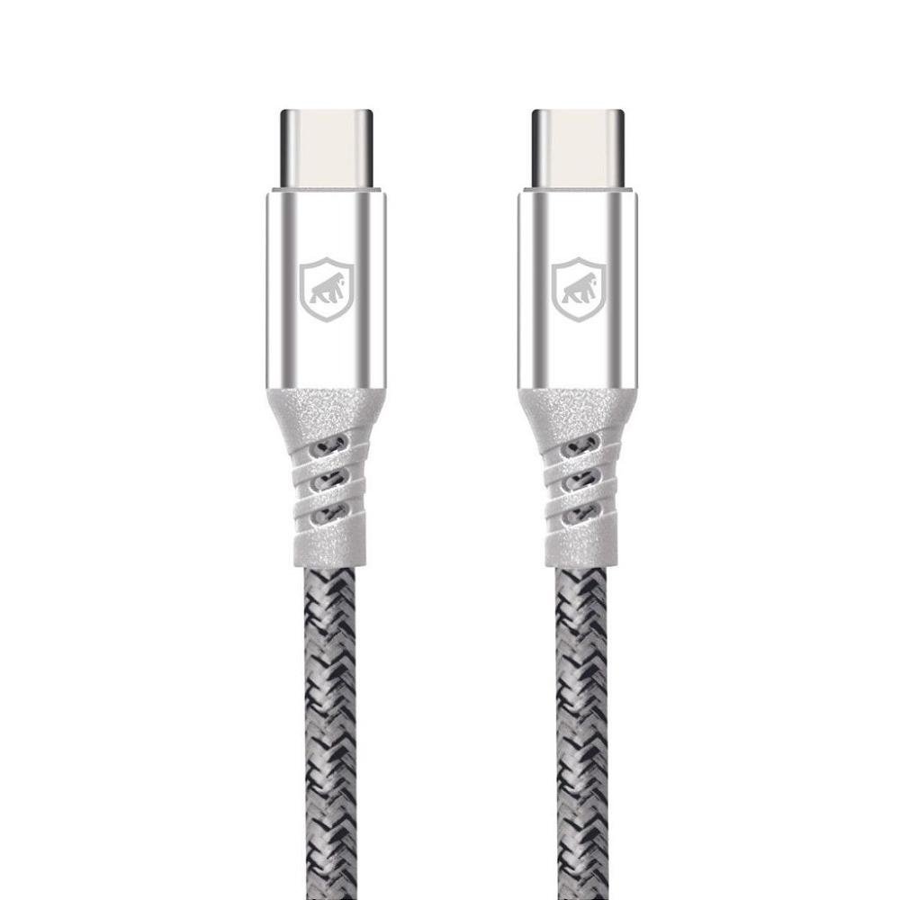 Cabo Dual Tech PD 100W Tipo C / Tipo C -Branco-1,8M- Gshield