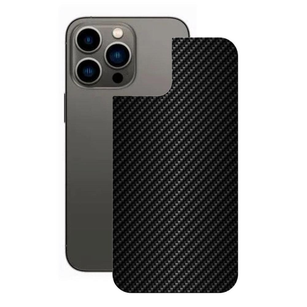 Pelicula iPhone 13 Pro -Traseira Fibra Carbono Preta-Gshield