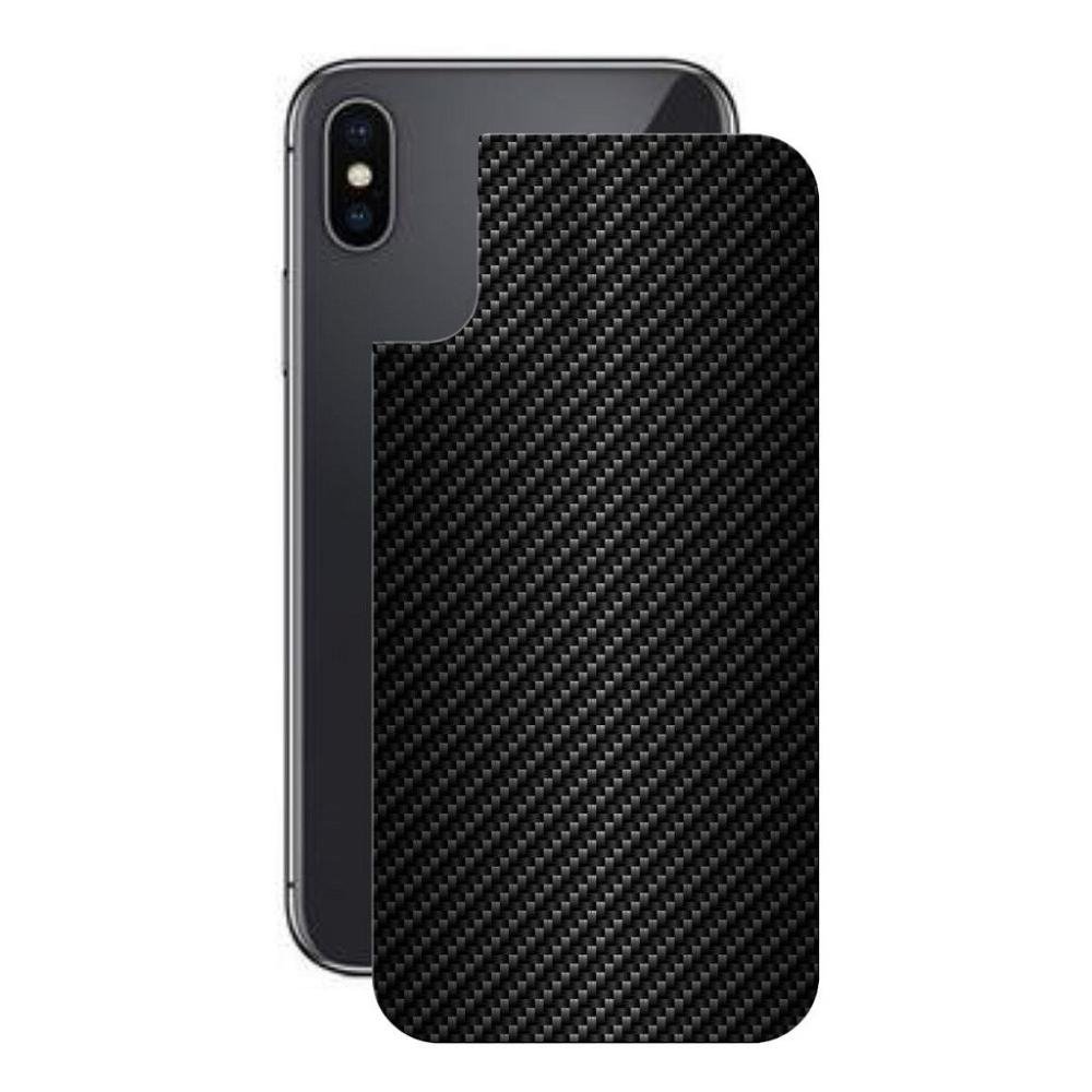 Pelicula iPhone XS Max-Traseira Fibra Carbono Preta-Gshield