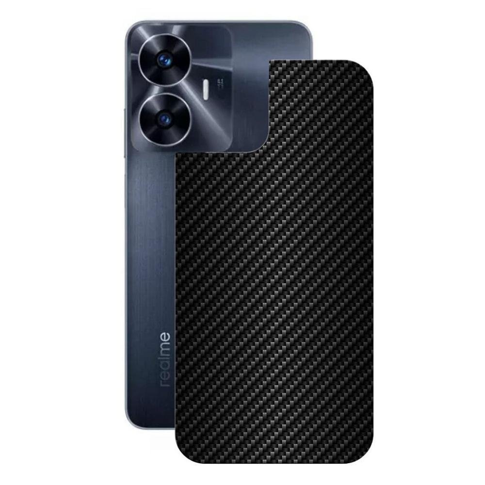 Pelicula para Realme C55 - Traseira de Fibra de Carbono Preta - Gshield