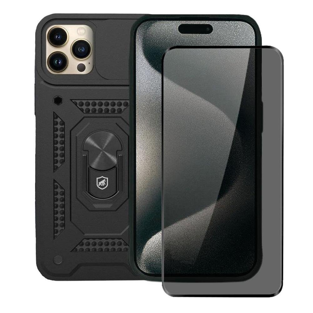 Kit Capa case capinha Dinamic Cam Protection e Pelicula Defender Pro Privacidade para iPho