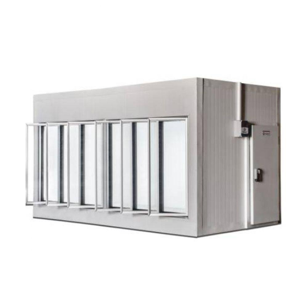 Walk in Cooler Gallant Resfriados 6 Portas Vidro com Piso Painel 380V/3F CWRCP-06