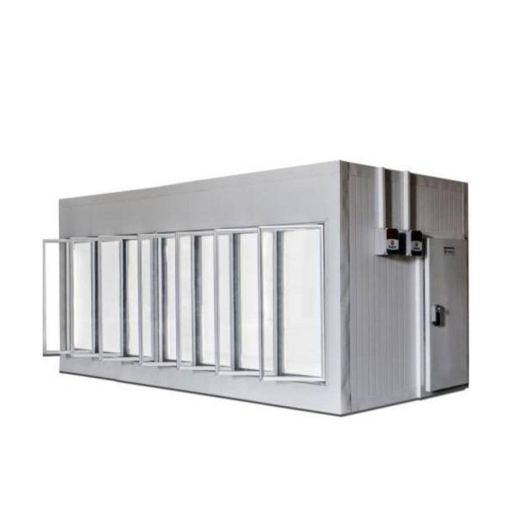 Walk in Cooler Gallant Resfriados 7 Portas Vidro com Piso Painel 380V/3F CWRCP-07