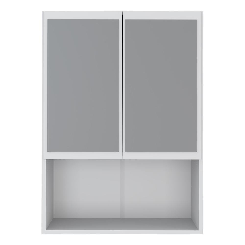 Armario Banheiro com 2 portas e espelho Aspen Smart Plus Multimoveis Branco