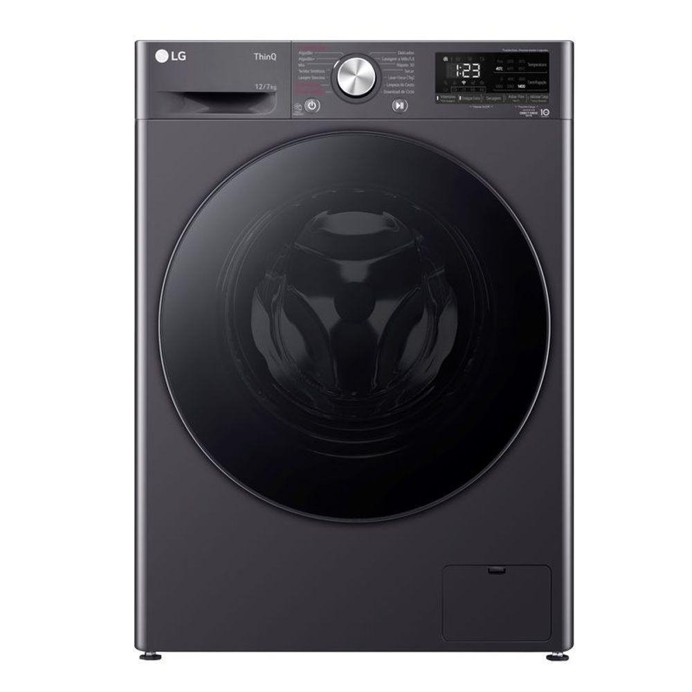 Lava e Seca Smart LG VC4 12kg Titanium Com Inteligencia Artificial AIDD CV5012MC4A 220V