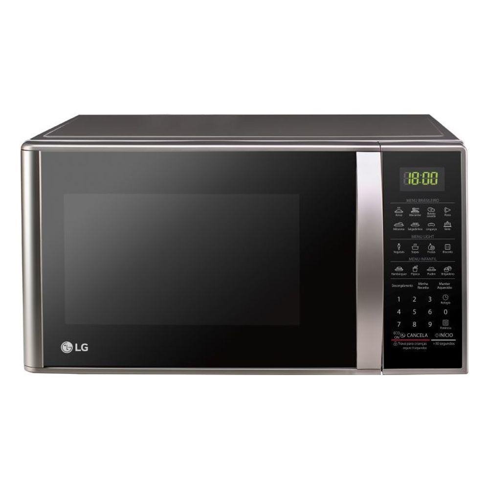 Micro-ondas LG 30 Litros Prata Limpa Facil MS3043BR 127V