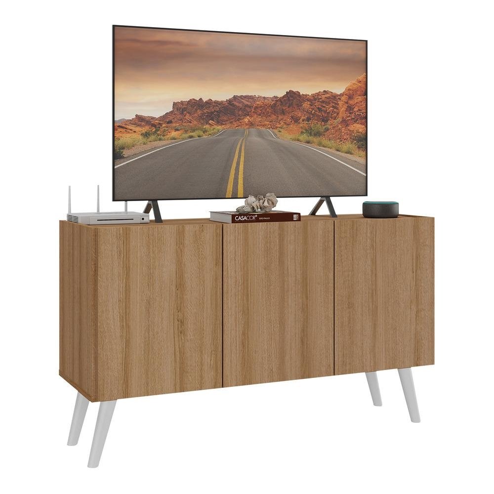 Rack Retro para TV ate 32 Polegadas com 3 Portas Multimoveis MP1067