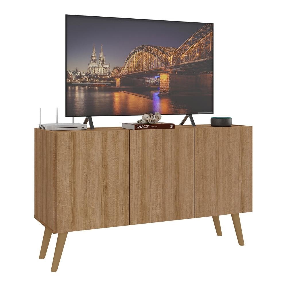 Rack Retro para TV ate 32 Polegadas com 3 Portas Multimoveis MP1067