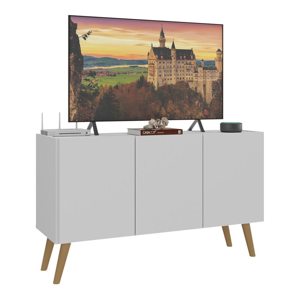 Rack Retro para TV ate 32 Polegadas com 3 Portas Multimoveis MP1067